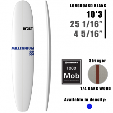 Pain de Mousse 10'3CT Longboard MILLENNIUM 1/4 DARKWOOD