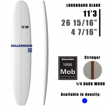 Pain de Mousse 11'3P Longboard MILLENNIUM 1/4 DARKWOOD