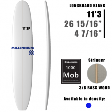 Pain de Mousse 11'3P Longboard MILLENNIUM 3/8 BASS