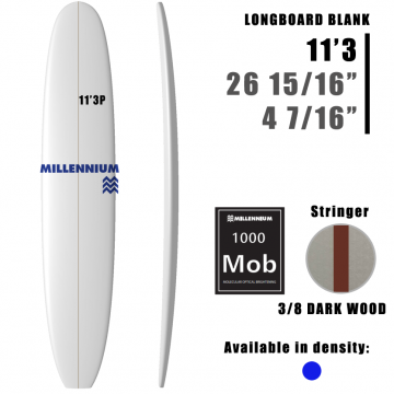 Pain de Mousse 11'3P Longboard MILLENNIUM 3/8 DARKWOOD