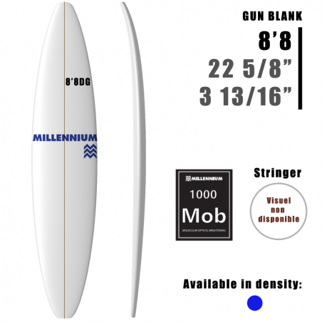 8'8DG Gun MILLENNIUM 3/4 BASS BANDA (2) 1/8 DARKWOOD SIDE 3/4