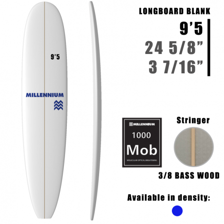 Longboard 9'5 MILLENNIUM 3/8 BASS