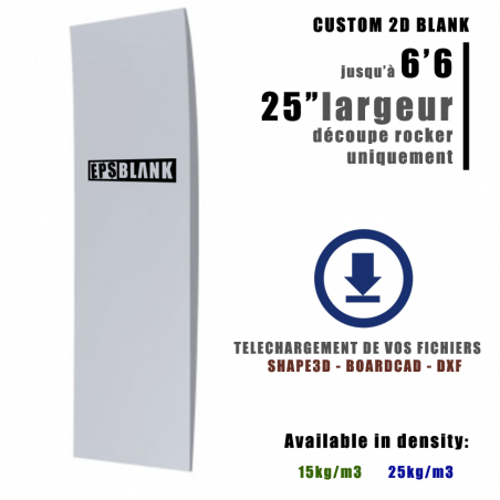 Corte 2D personalizado para até 6'6