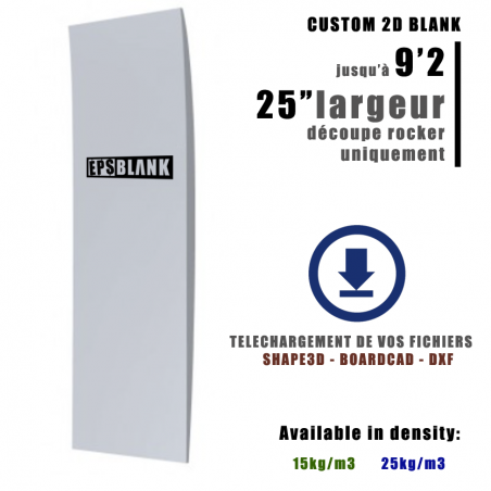 Corte 2D personalizado de até 9'2