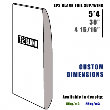 Pain de Mousse EPS BLANK Foil Sup / Asa
