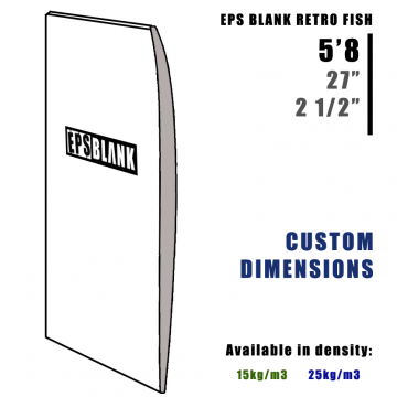 Pain de Mousse EPS BLANK Retro Fish
