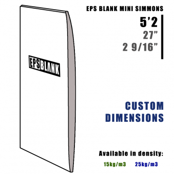 Bloco de espuma EPS BLANK Mini Simmon