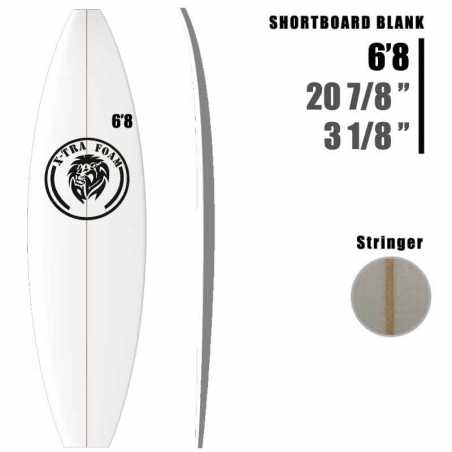 Prancha curta XTRAFOAM de 6'8"