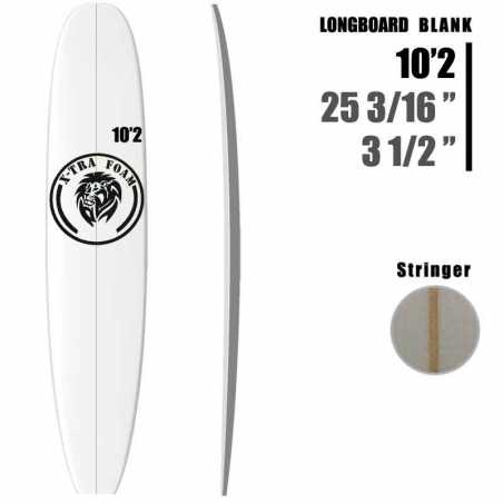 Longboard XTRAFOAM lattes 10'3" Vee