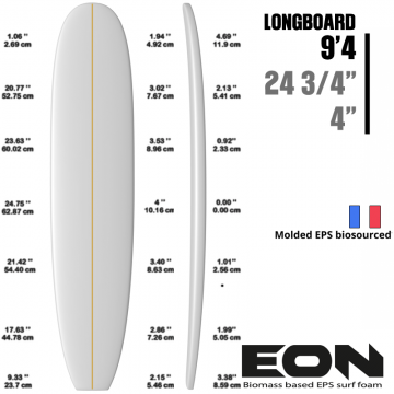 Pain de Mousse EPS HIGH FUSED 6'6"F latte