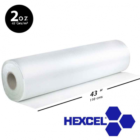 Hexcel TV235 Fibra de vidro 3oz / 86gr - 105cm de largura