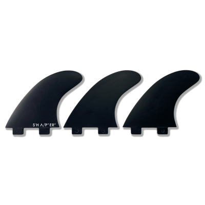 Quilhas de surfe Thruster G5 - Dark Volan - Sistema FCS
