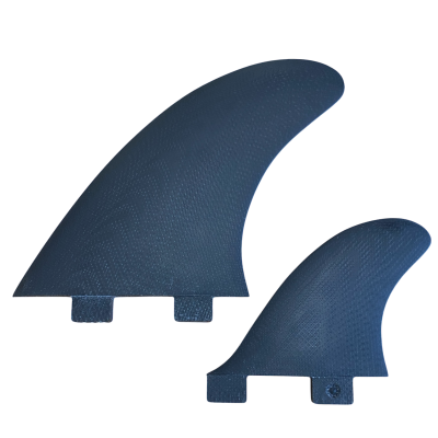 Quilhas de surf Twin Fins MR 2+1 - Dark Volan - Sistema FCS