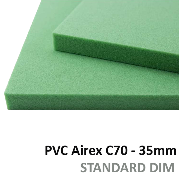 AIREX PVC espessura 35mm - dimensões padrão