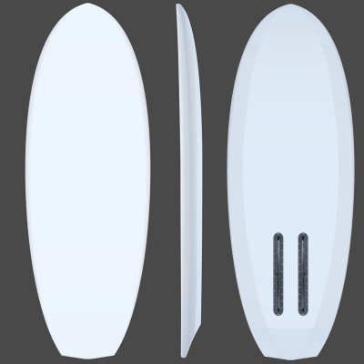 Prancha curta de surfe pré-moldada - SHAPER