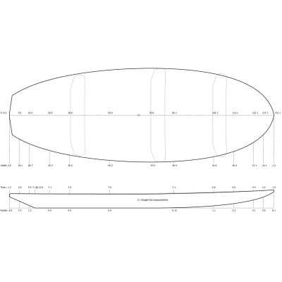 Prancha curta de surfe pré-moldada - SHAPER