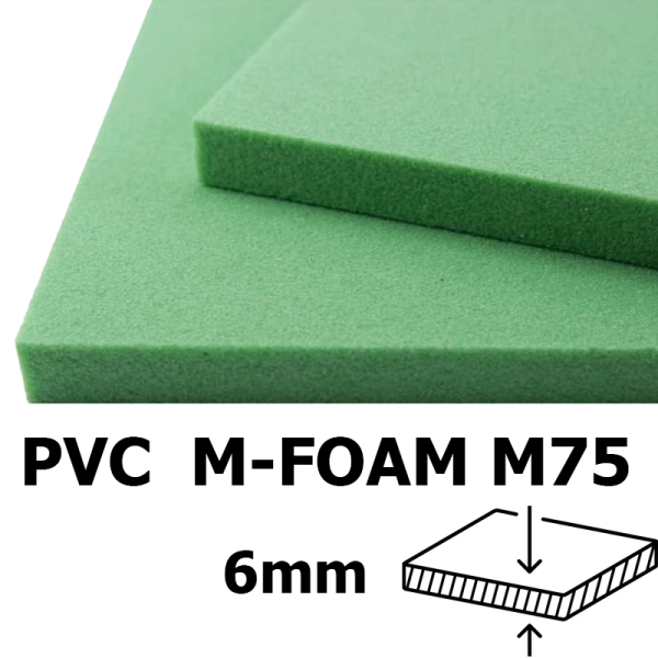 PVC M-FOAM M75 Espessura de 6 mm