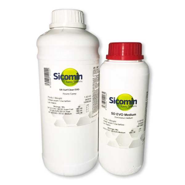 SICOMIN SR Surf Clear EVO + Endurecedor 1,39 kg