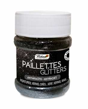 Glitter Antracite - pote de 80g