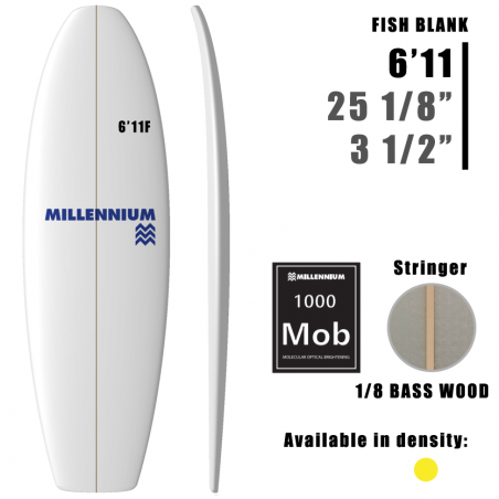 6'11F Fish MILLENNIUM 3/8 Cunha