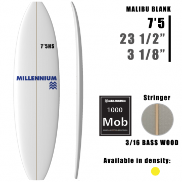 Pain de Mousse 7'5HS Malibu MILLENNIUM 3/16 BASS