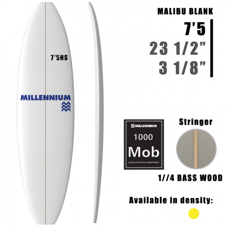 7'5HS Malibu MILLENNIUM 1/8 Appelcore preto