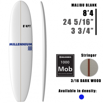 Pain de Mousse 8'4PT Malibu MILLENNIUM 3/16 DQRKWOOD